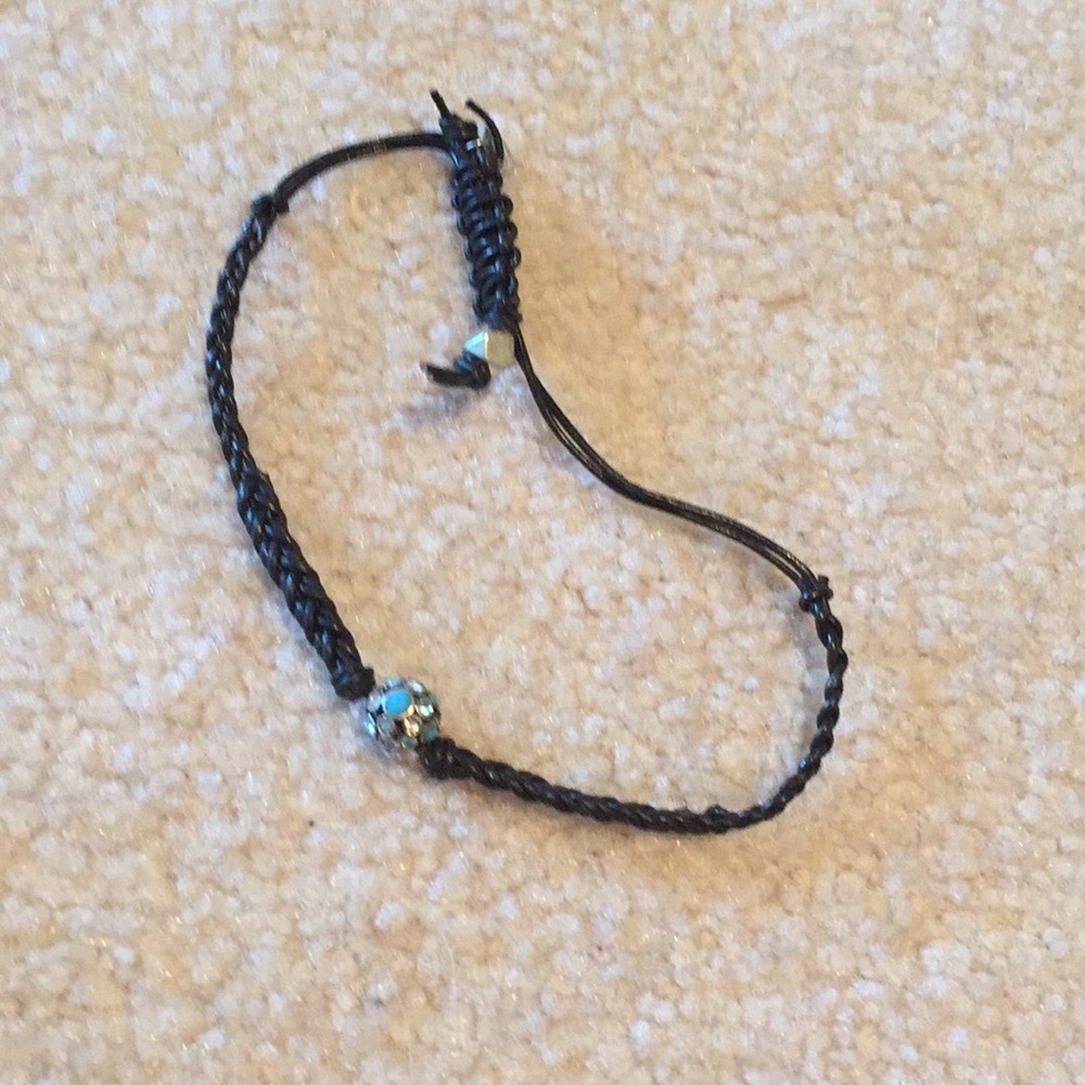 Fossil dark brown with gem bracelet